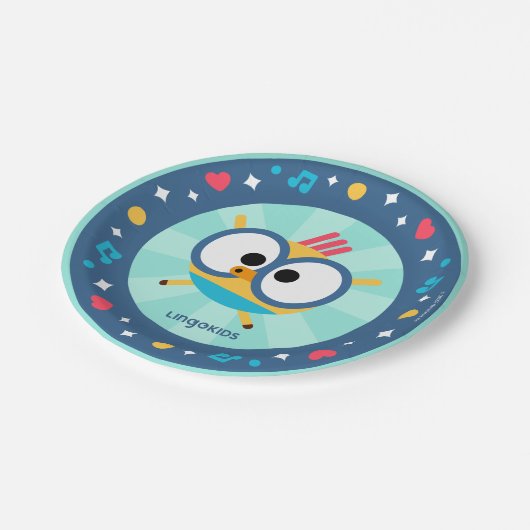 Lingokids Party Paper Plates with Billy Pappteller (Schrägansicht)