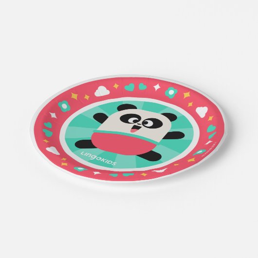 Lingokids Party Paper Teller mit Elliot (Schrägansicht)