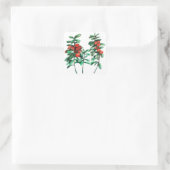 Lingonbeere Quadratischer Aufkleber (Tasche)