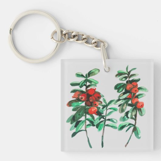 Lingonbeere Schlüsselanhänger (Vorderseite)