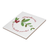 Lingonbeeren Fliese (Seite)