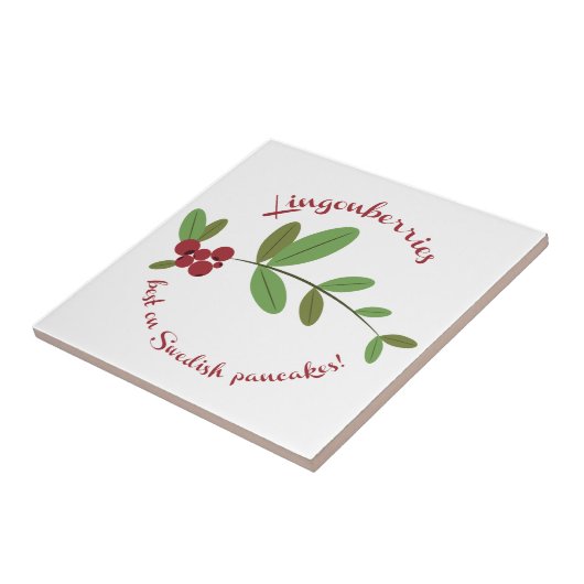 Lingonbeeren Fliese (Seite)