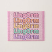 Lingorm Kawaii-Blasenbuchstabe Puzzle (Horizontal)