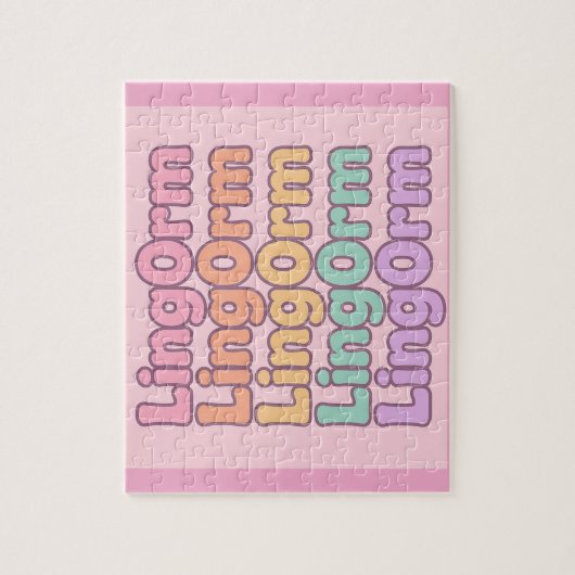Lingorm Kawaii-Blasenbuchstabe Puzzle (Vertikal)