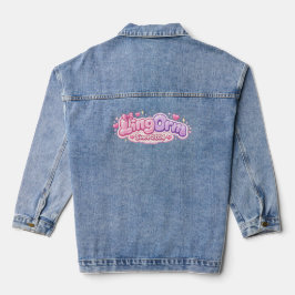 LingOrm Seit 2024 Kawaii-Blasen-Buchstaben – Thai  Jeansjacke