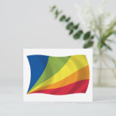 Lingua Franca Nova Flag Postkarte (Stehend Vorderseite)