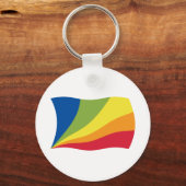 Lingua Franca Nova Flag Schlüsselanhänger (Vorderseite)