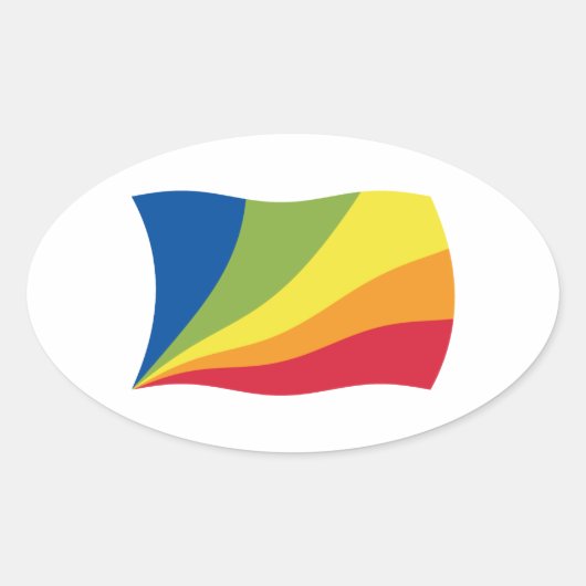 Lingua Franca Nova Flag Sticker (Vorderseite)