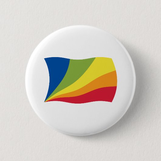 Lingua Franca Nova-Flagge Knopf Button (Vorderseite)