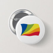 Lingua Franca Nova-Flagge Knopf Button (Vorne & Hinten)