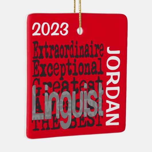 Linguist Extraordinaire CUSTOM Keramikornament (Rechts)