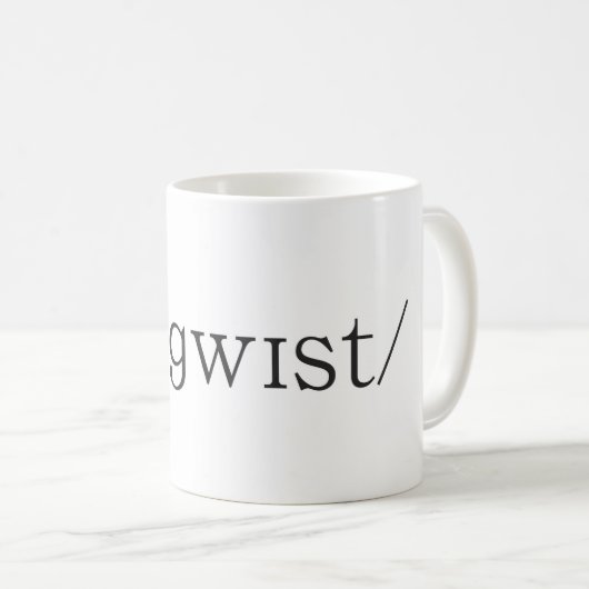 Linguist-Kaffee-Tasse Kaffeetasse (VorderseiteRechts)