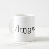 Linguist-Kaffee-Tasse Kaffeetasse (Vorderseite Links)