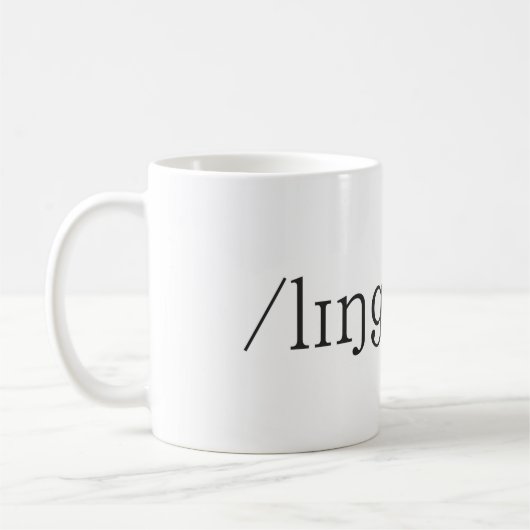 Linguist-Kaffee-Tasse Kaffeetasse (Links)