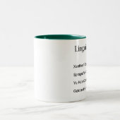 Linguistica 2006 zweifarbige tasse (Mittel)