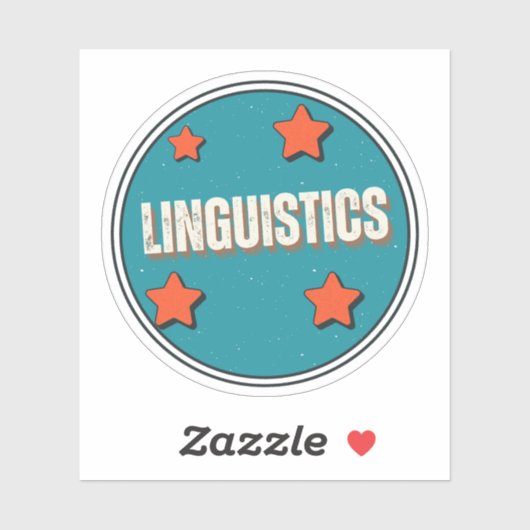 Linguistik Aufkleber (Blatt)