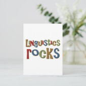 Linguistik Postkarte (Stehend Vorderseite)