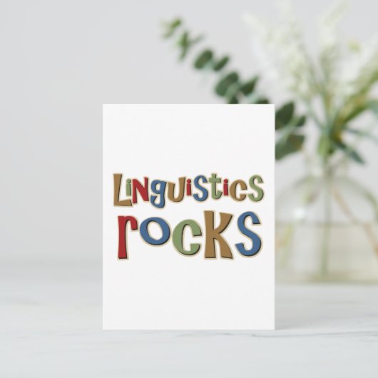Linguistik Postkarte (Stehend Vorderseite)