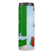 Linguistische Karte Tee-Europas Thermosbecher (Rückseite)