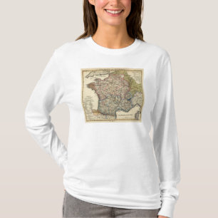 Linguistische Karte von Frankreich T-Shirt