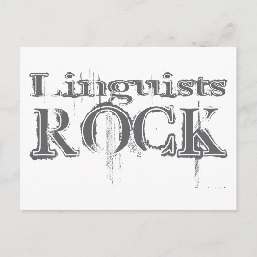 Linguists Rock Postkarte (Vorderseite)