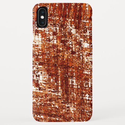 Linhas cruzadas e entalhe de quadrados enferrujado Case-Mate iPhone hülle (Rückseite)