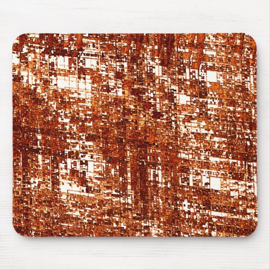 Linhas cruzadas e entalhe de quadrados enferrujado mousepad (Vorne)