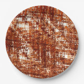 Linhas cruzadas e entalhe de quadrados enferrujado pappteller (Vorderseite)