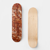 Linhas cruzadas e entalhe de quadrados enferrujado skateboard (Vorderseite)