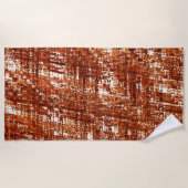 Linhas cruzadas e entalhe de quadrados enferrujado strandtuch (Vorderseite)