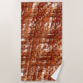 Linhas cruzadas e entalhe de quadrados enferrujado strandtuch (Vorderseite)