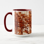 Linhas cruzadas e entalhe de quadrados enferrujado tasse (Links)