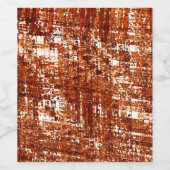 Linhas cruzadas e entalhe de quadrados enferrujado weinetikett (Einzelnes Label)