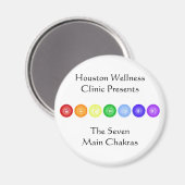 Linie 7 Chakras Magnet (Vorderseite/Rückseite)