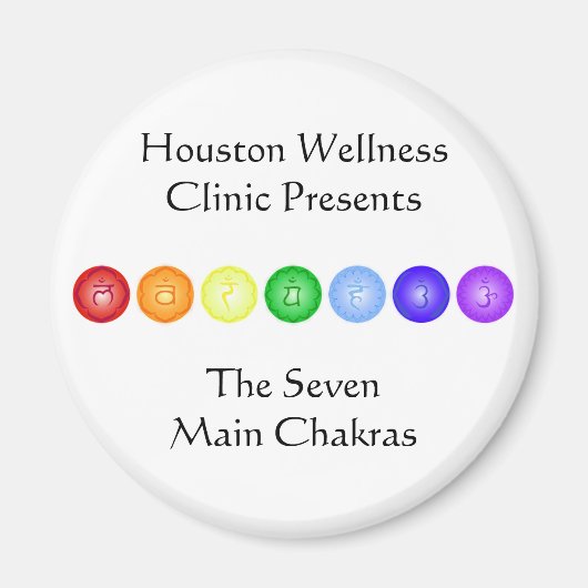 Linie 7 Chakras Magnet (Vorne)