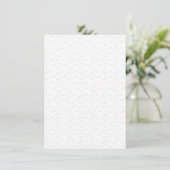 Linie Art, Alabaster Einladung (Stehend Vorderseite)