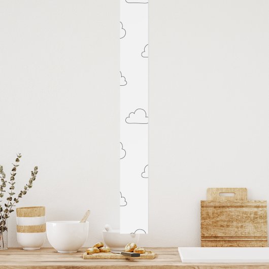 Linie Art, Alabaster Poster (Küche)