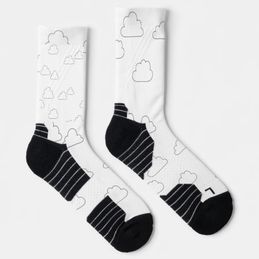 Linie Art, Alabaster Socken (Rechts)