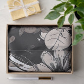 Linie Art Woman 1 Dekoupage Paper Seidenpapier (Geschenk)