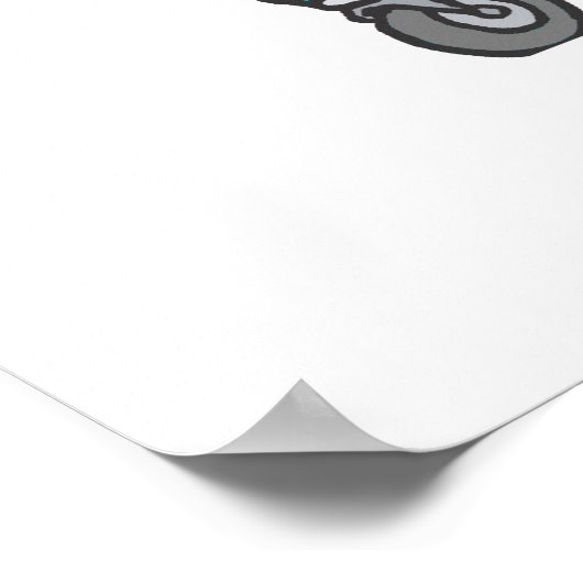 Linie beenden poster (Ecke)