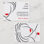 Linie Dame Visitenkarte (Vorne/Hinten)