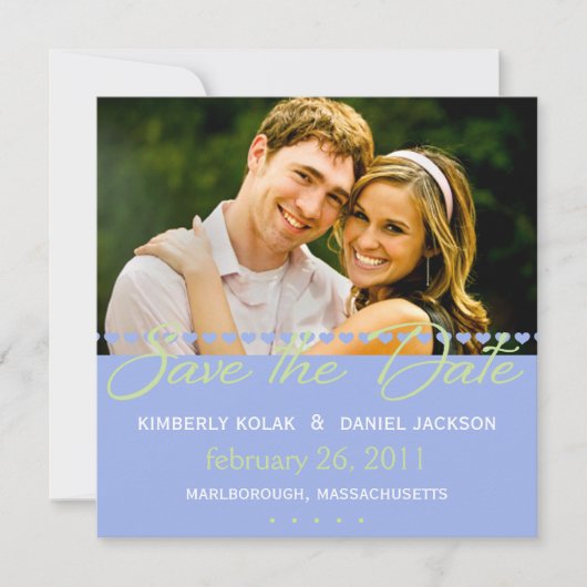 Linie der Herzen Save The Date (Vorderseite)