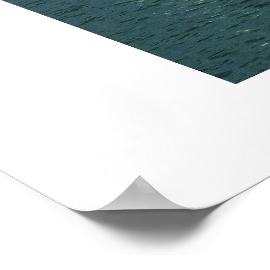 Linie der Optimist-Boote Poster (Ecke)