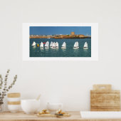 Linie der Optimist-Boote Poster (Küche)