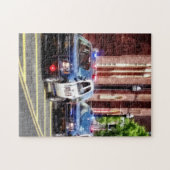 Linie der Polizeiwagen Puzzle (Horizontal)