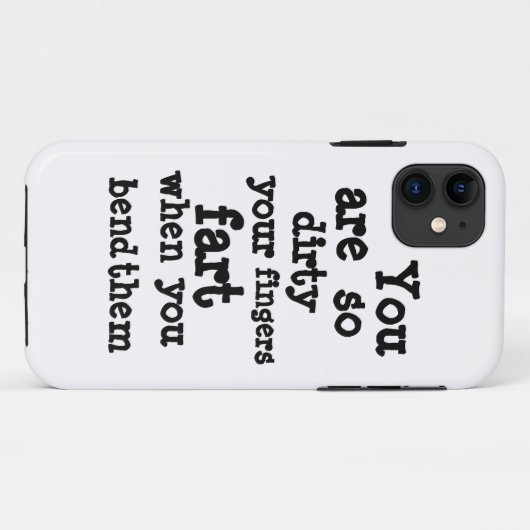 Linie Farty Fingers Case-Mate iPhone Hülle (Rückseite (Horizontal))