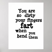 Linie Farty Fingers Poster (Vorne)