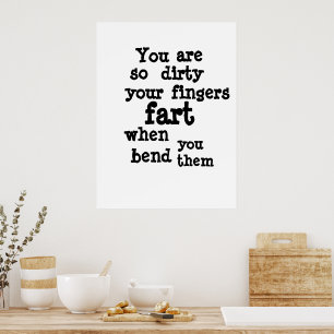 Linie Farty Fingers Poster