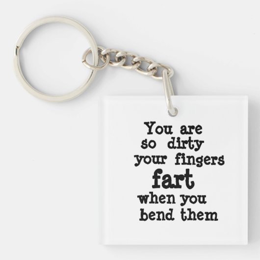 Linie Farty Fingers Schlüsselanhänger (Vorderseite)