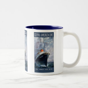 Linie Gdynias Amerika Zweifarbige Tasse
